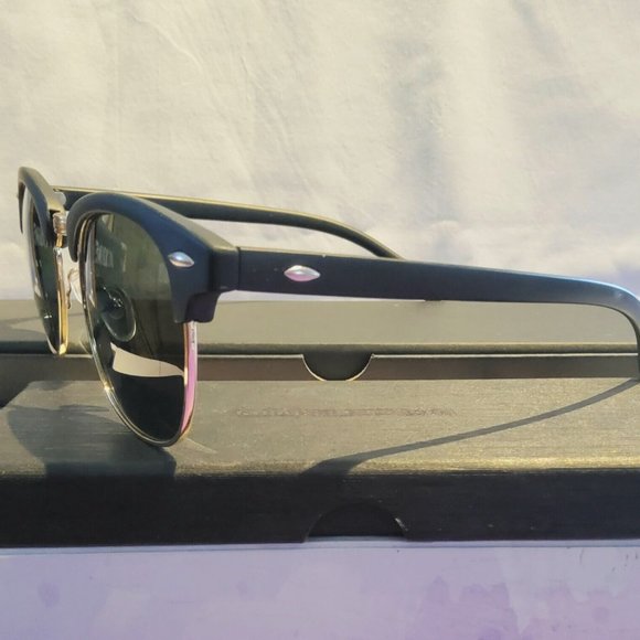 Women Square Frame Polarized Sunglasses 60mm Black Flat Finish TAC Lens 100% UV